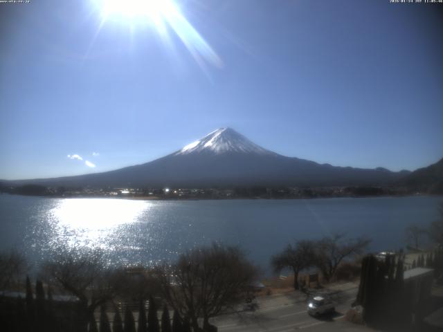 河口湖からの富士山