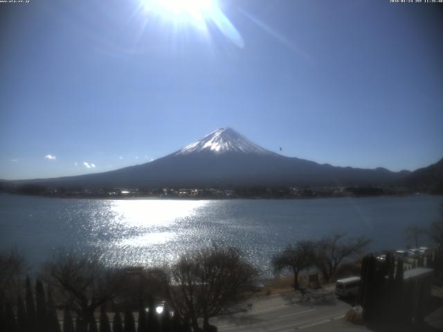 河口湖からの富士山