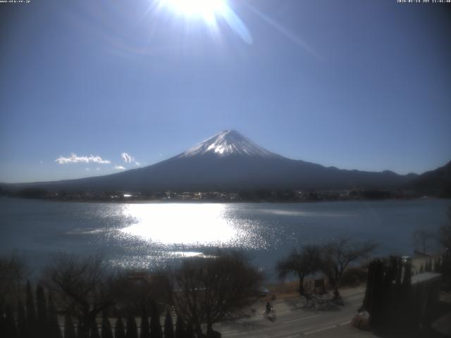 河口湖からの富士山