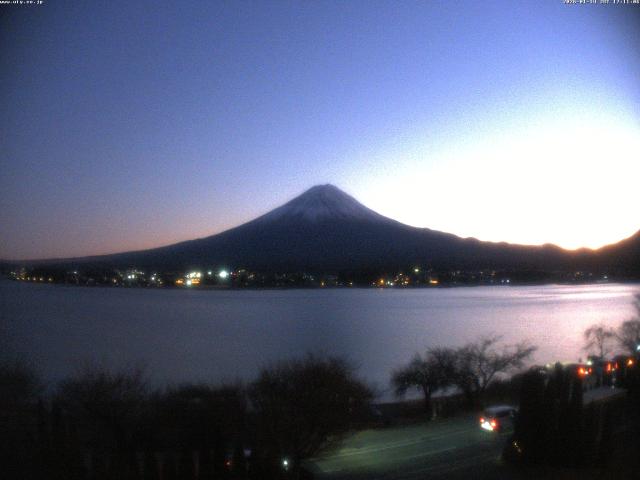 河口湖からの富士山