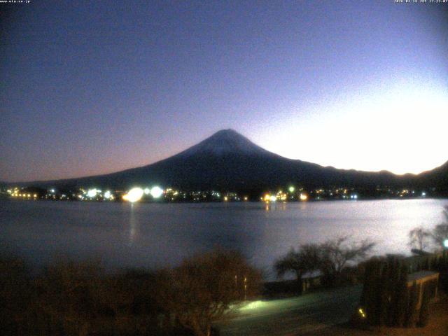 河口湖からの富士山