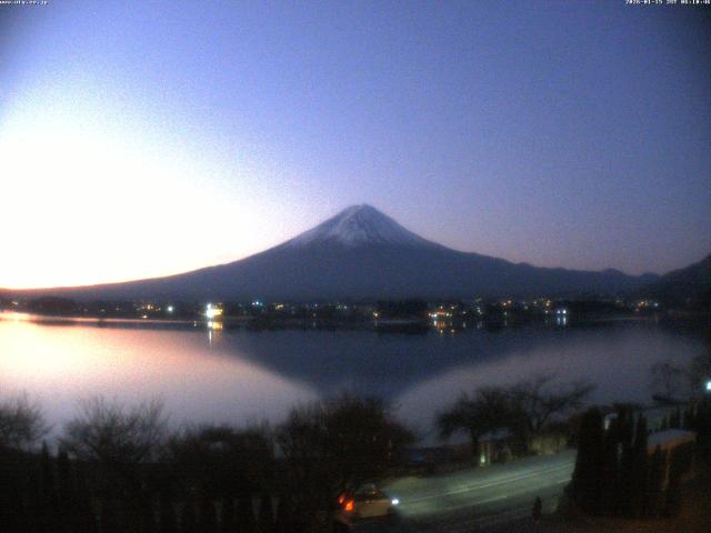 河口湖からの富士山