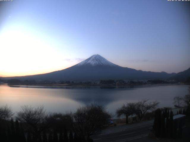 河口湖からの富士山