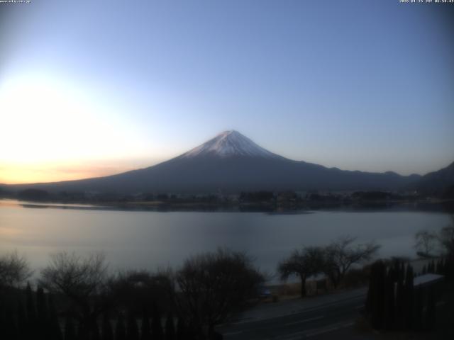 河口湖からの富士山