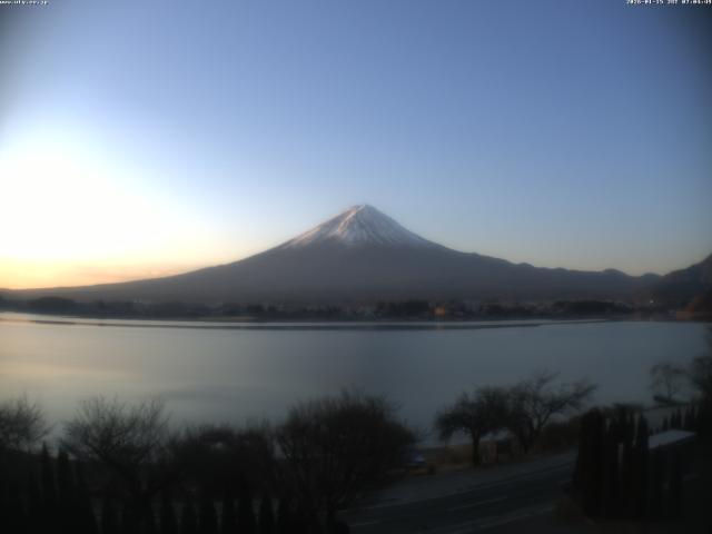 河口湖からの富士山