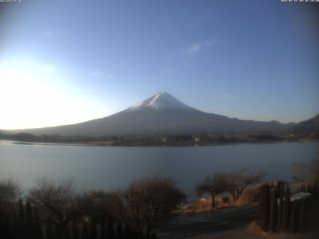 河口湖からの富士山