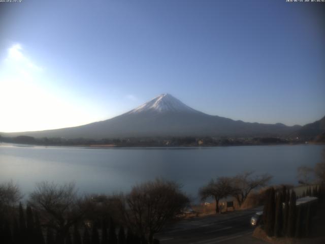 河口湖からの富士山