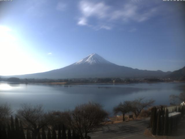 河口湖からの富士山