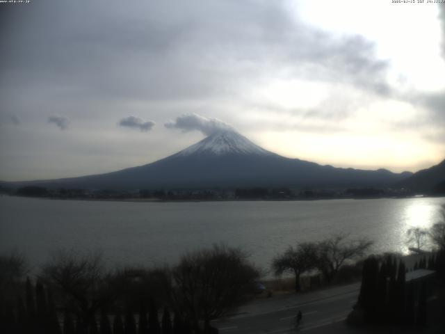 河口湖からの富士山