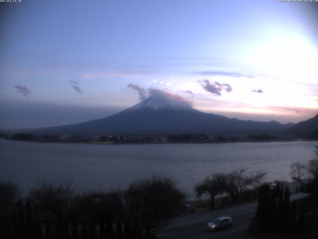 河口湖からの富士山