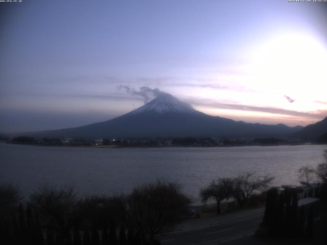 河口湖からの富士山