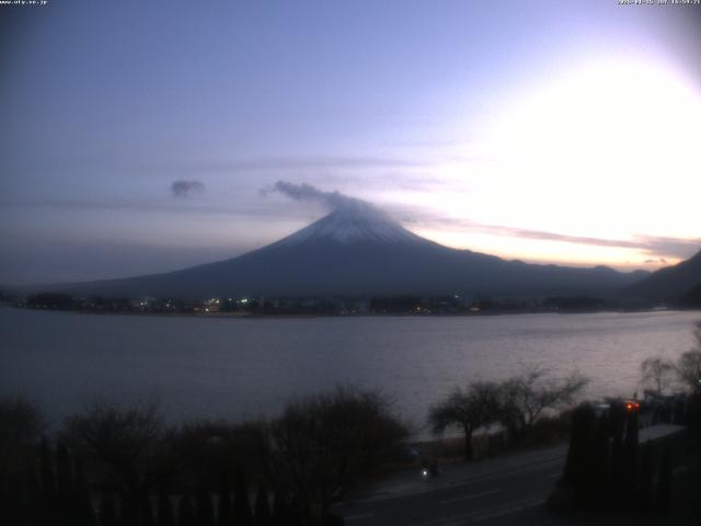 河口湖からの富士山