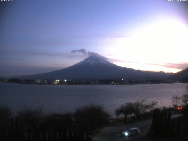 河口湖からの富士山