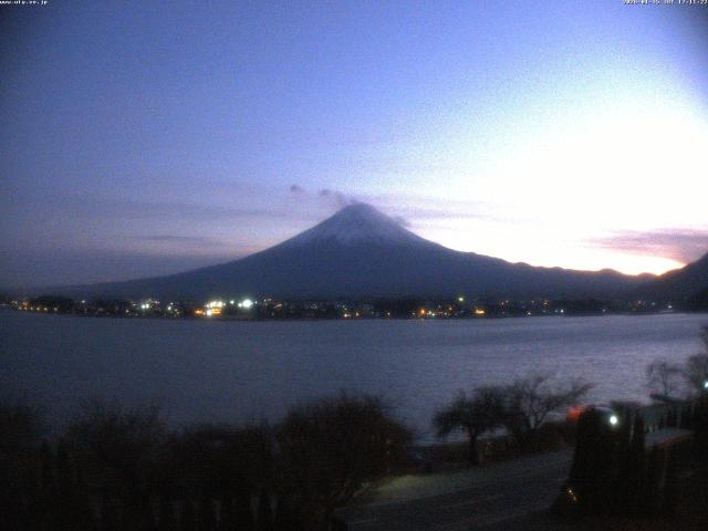 河口湖からの富士山