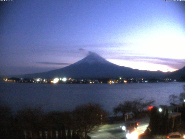 河口湖からの富士山