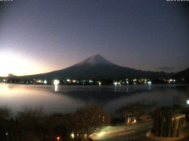 河口湖からの富士山