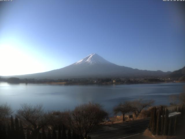 河口湖からの富士山