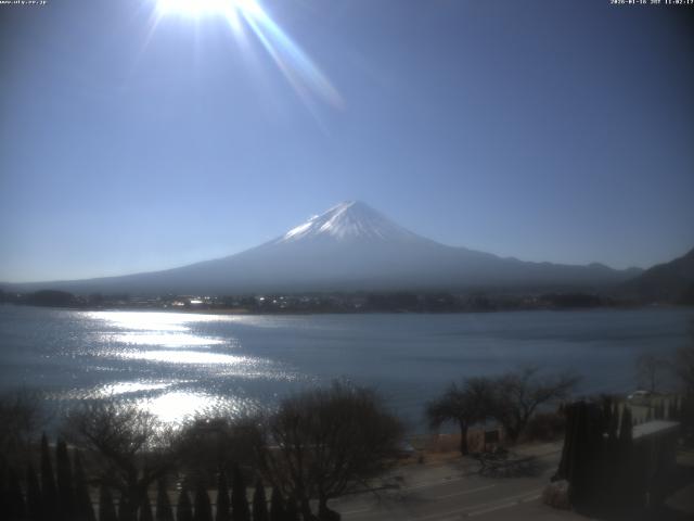 河口湖からの富士山