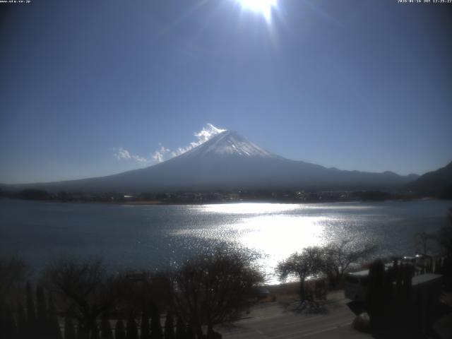 河口湖からの富士山