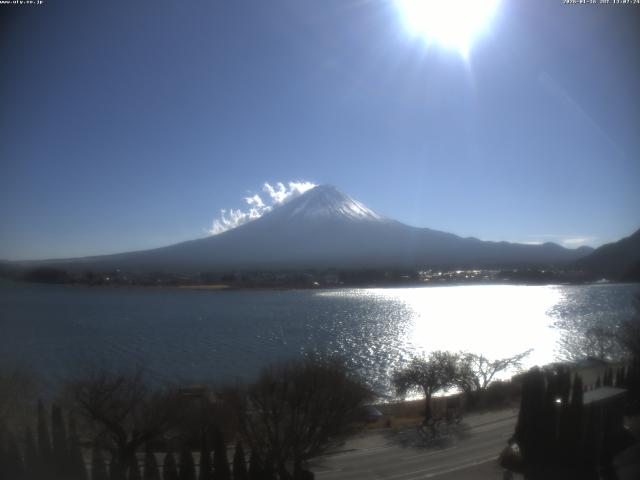 河口湖からの富士山