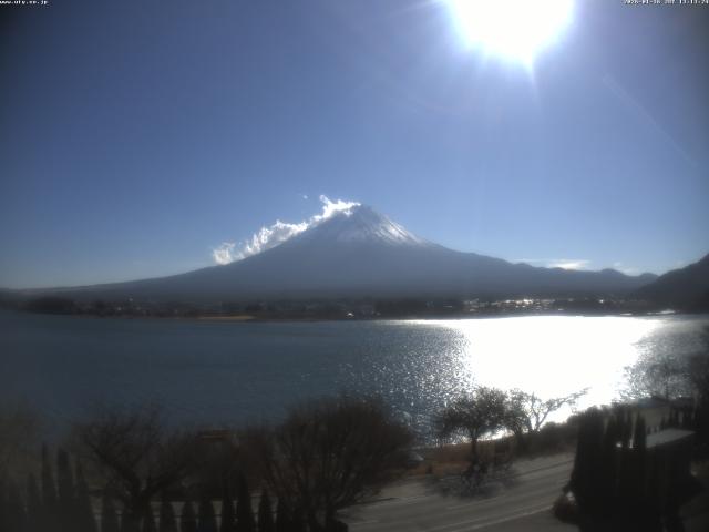 河口湖からの富士山