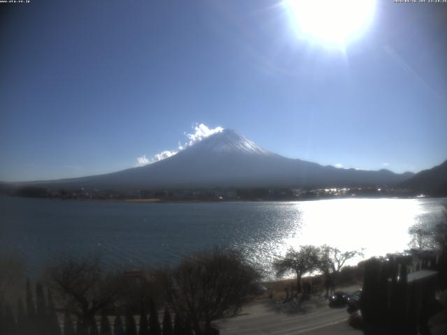 河口湖からの富士山