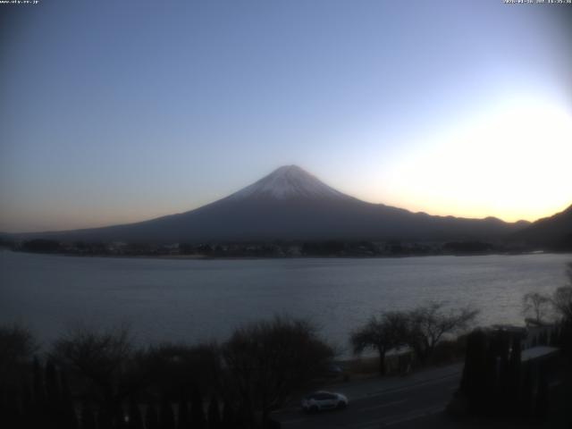 河口湖からの富士山