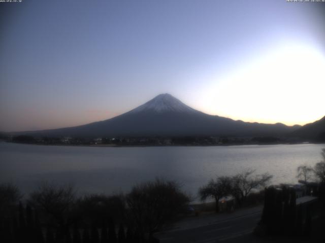 河口湖からの富士山