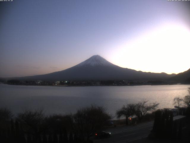 河口湖からの富士山