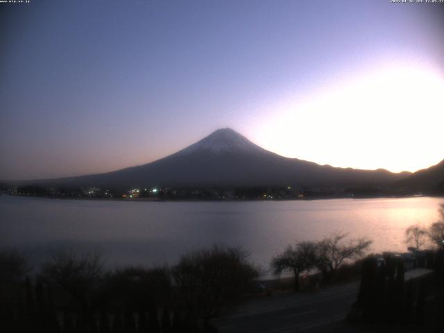 河口湖からの富士山