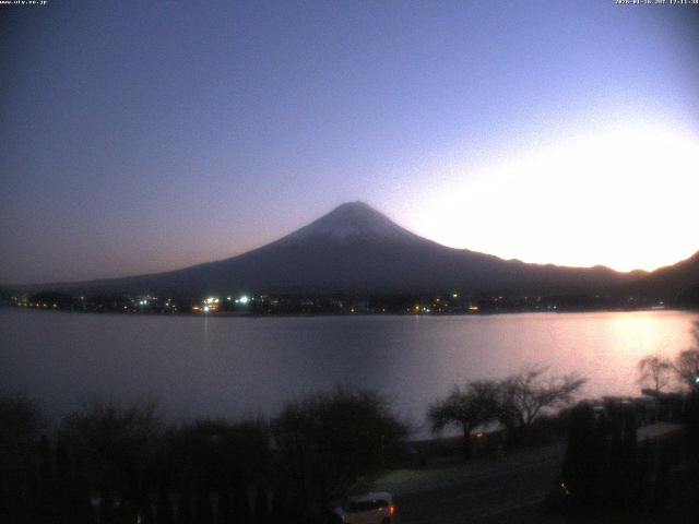 河口湖からの富士山