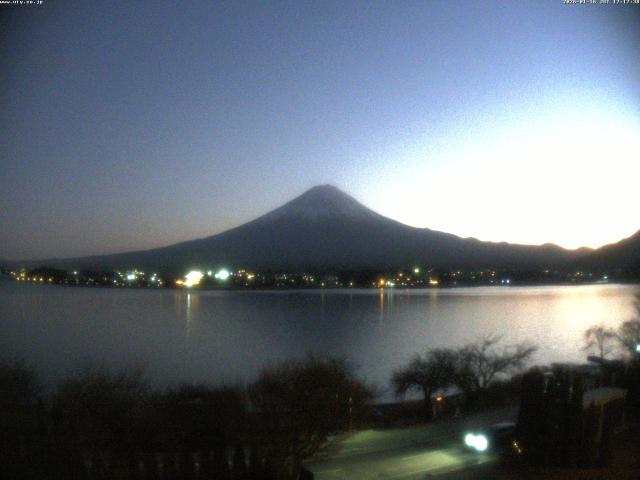 河口湖からの富士山