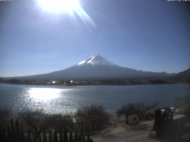 河口湖からの富士山