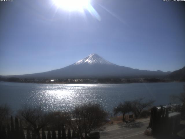 河口湖からの富士山