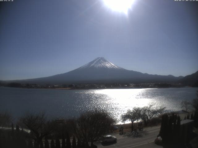河口湖からの富士山