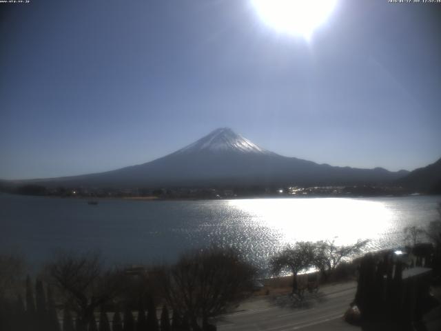 河口湖からの富士山
