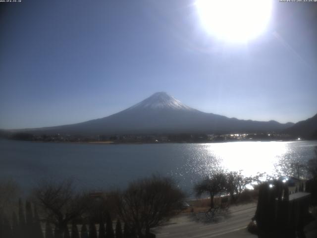 河口湖からの富士山