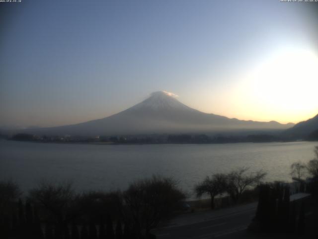 河口湖からの富士山