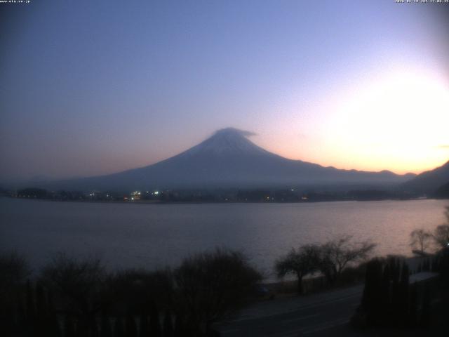河口湖からの富士山