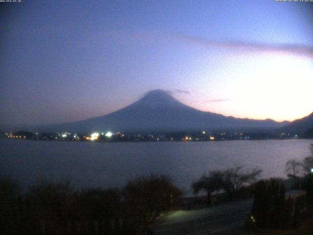 河口湖からの富士山