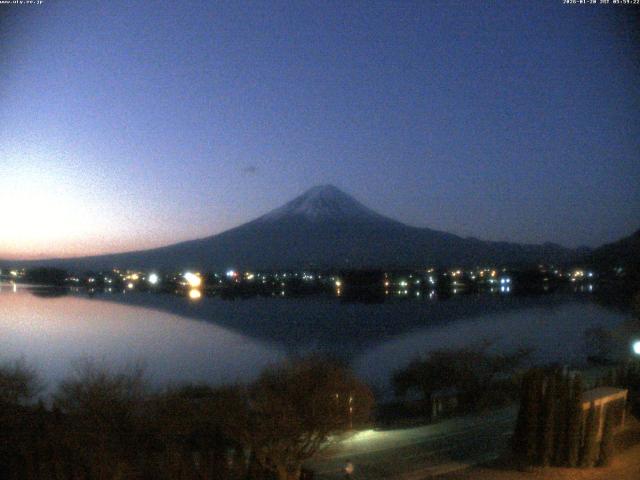 河口湖からの富士山