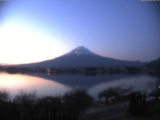 河口湖からの富士山