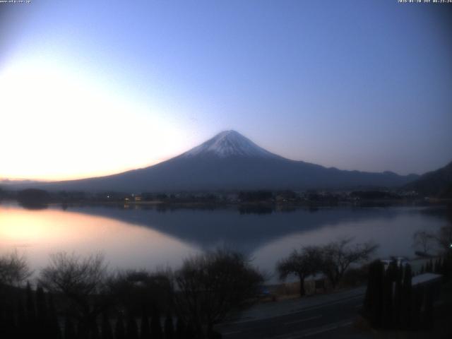 河口湖からの富士山