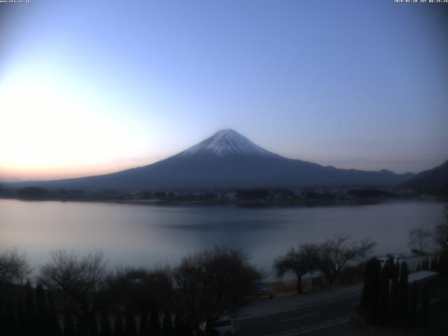 河口湖からの富士山