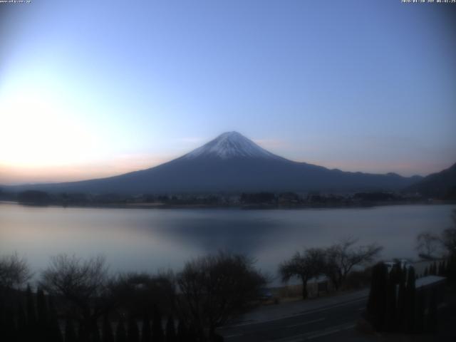 河口湖からの富士山
