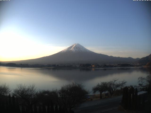 河口湖からの富士山