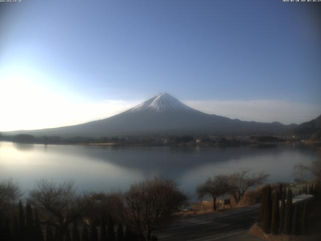 河口湖からの富士山