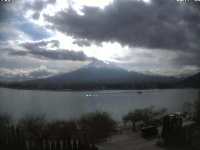 河口湖からの富士山