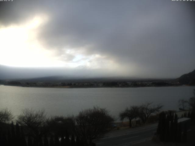 河口湖からの富士山