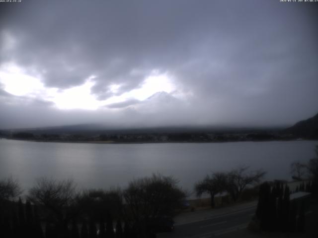 河口湖からの富士山